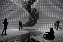 digital network and woman