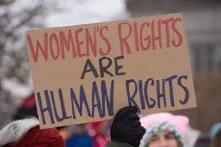 poster of womens rights are human rights
