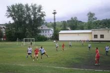 Home football game in Perm Region, Chusovoy town