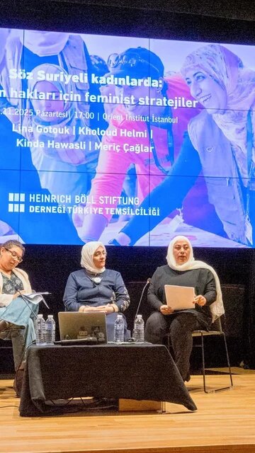 söz suriyeli kadınlarda paneli açılış fotoğrafi