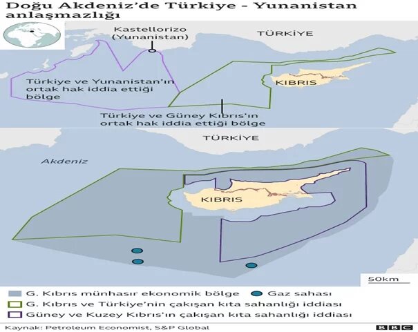 çakışkan deniz yetki alanları